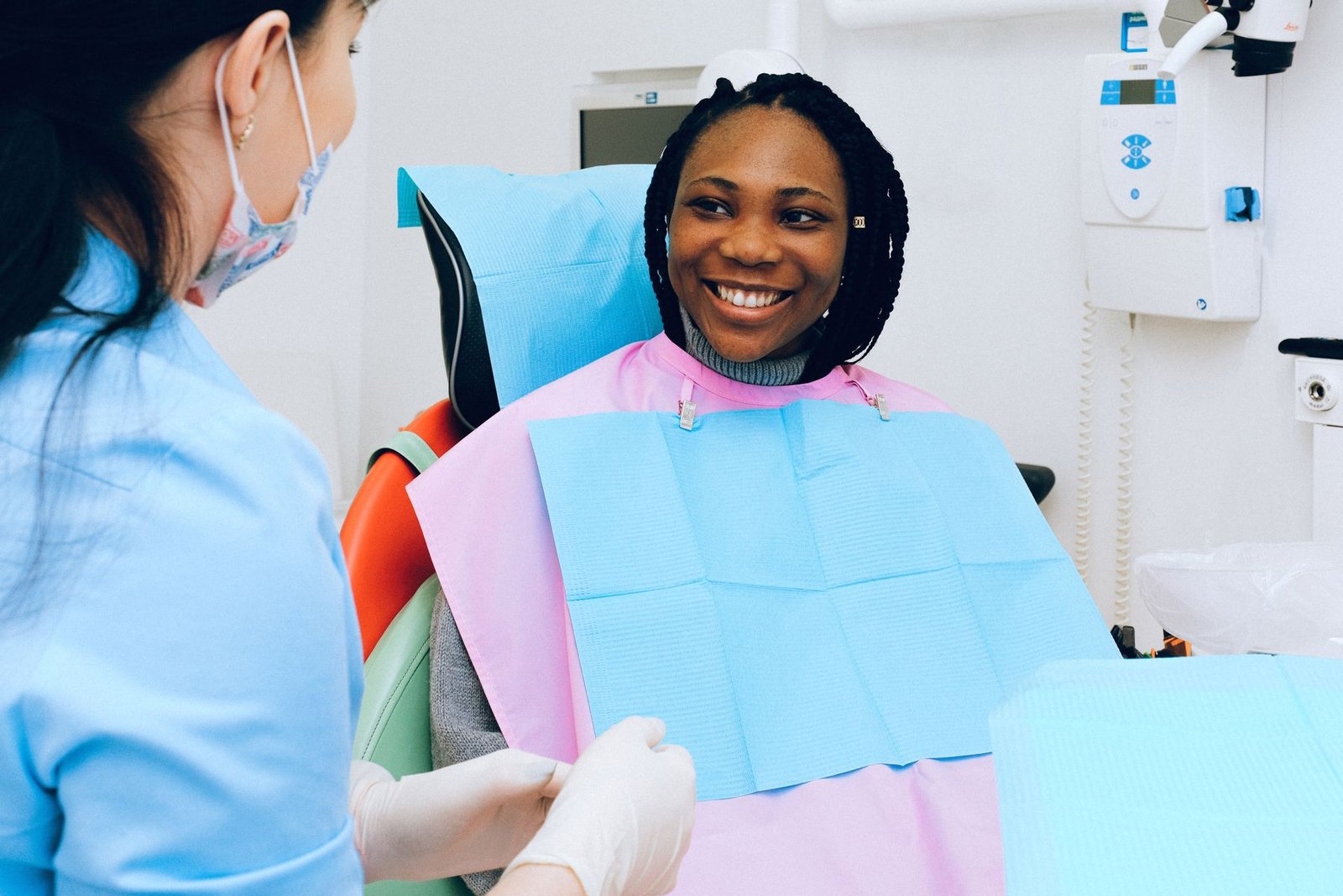 A patient receiving a friendly dental check-up at Srivai Dental Clinic in Srivaikuntam